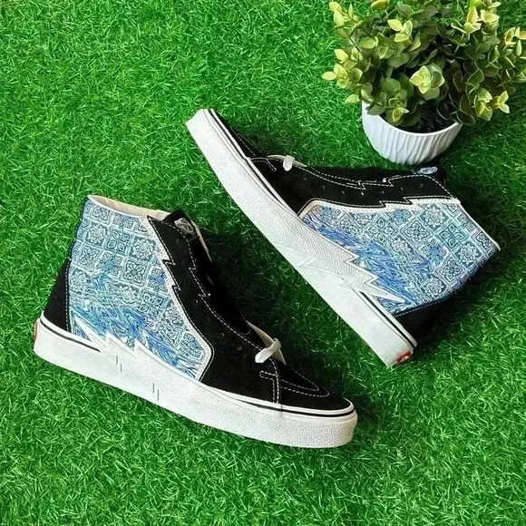 NEW🌟Vans Sk8 Hi Bolt Liquify Black - Picture 4 of 7